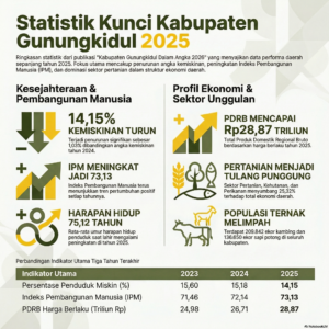Gunungkidul 2025: Ekonomi Melesat, Kemiskinan Menyusut, Infrastruktur Jadi PR
